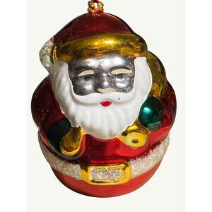 Avon Brilliant Festive Santa Ornament From Avon Gift Collection 1998